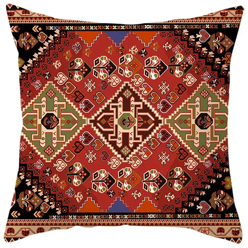Ethnic bohemian geometric pillow cover living room throw decor