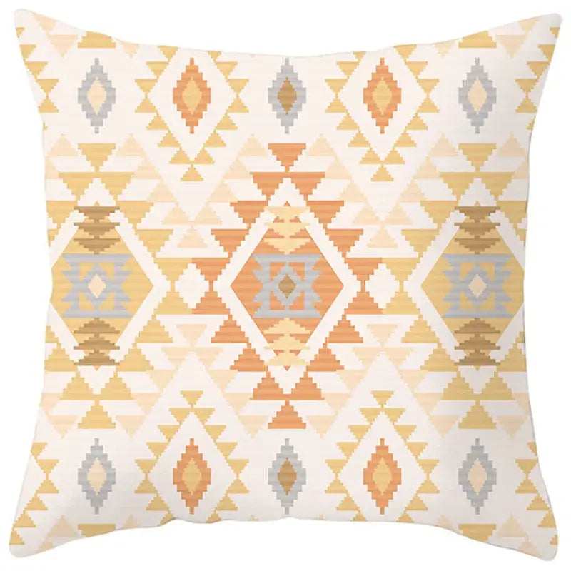Ethnic bohemian geometric pillow cover living room throw decor