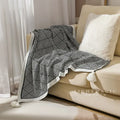 Ethnic geometry knitted blanket – living room sofa cover