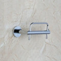 Euro silver chrome & orange paper holder bathroom accessory