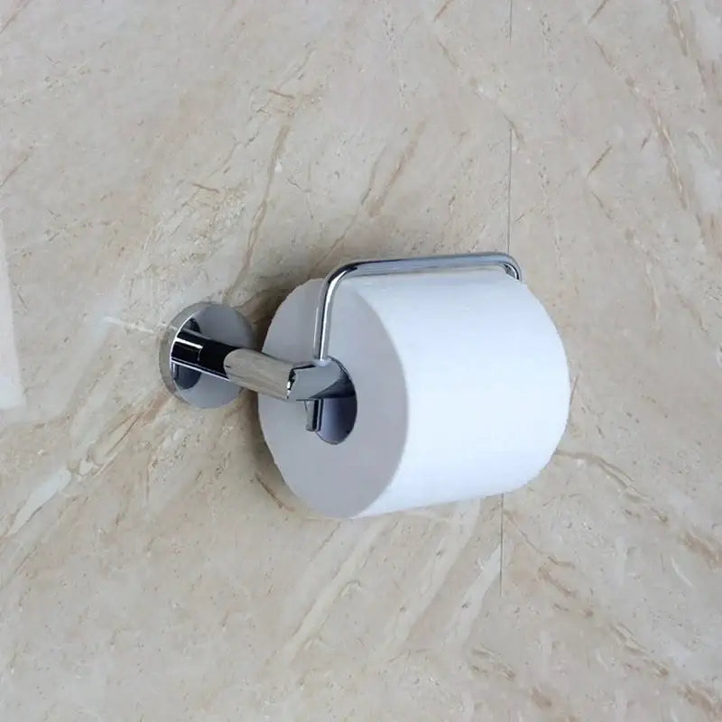 Euro silver chrome & orange paper holder bathroom accessory