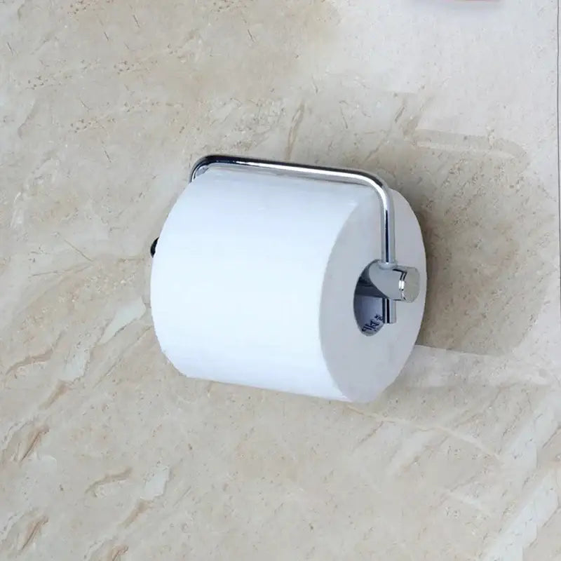 Euro silver chrome & orange paper holder bathroom accessory