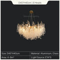European style gold tree branch chandelier dining room crystal light