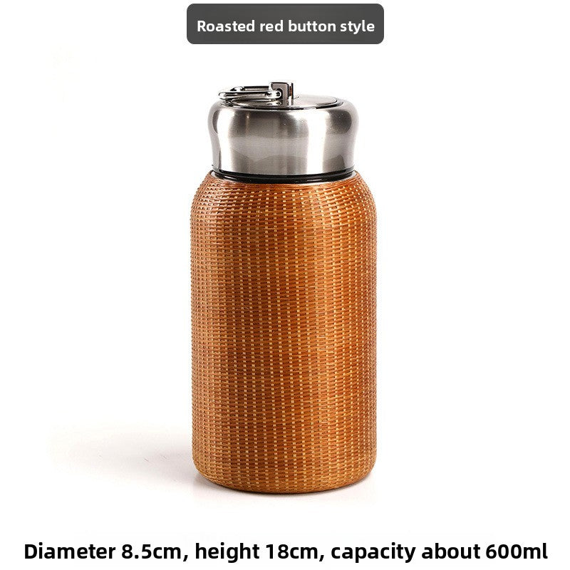 Bamboo Insulated Thermos Cup