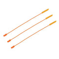 Flexible orange & yellow drain cleaner brush kitchen hair remover