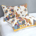 Floral cotton summer blanket and pillow set bedroom decor
