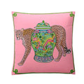 Floral green handmade lumbar pillow case bedroom dog decor