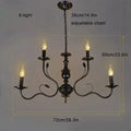 French candle chandelier antique bronze dining room lighting