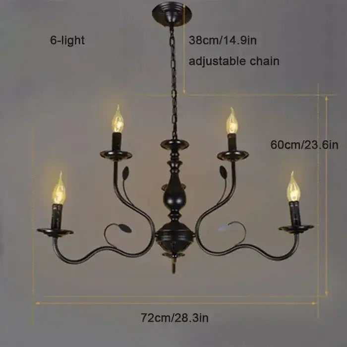 French candle chandelier antique bronze dining room lighting