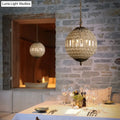 French Country Globe Brass Crystal Chandelier | Luxury Dining Room Pendant Light