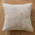 French cream jacquard floral pillow covers living room decor