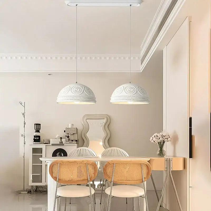 French cream style led chandelier for dining room and kitchen