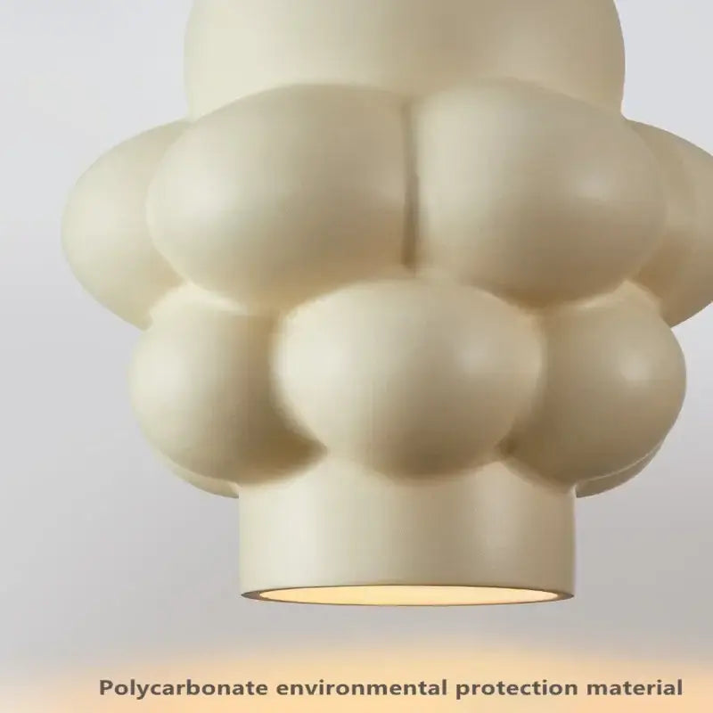 French creamy wind led cloud pendant light dining room decor