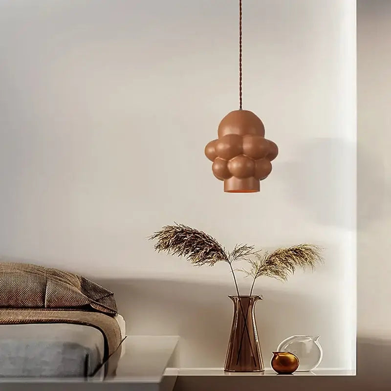 French creamy wind led cloud pendant light dining room decor