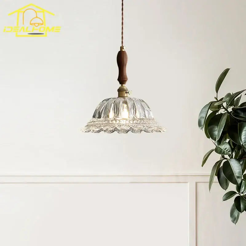 French ins walnut brass glass pendant lights kitchen island decorbites