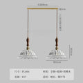 French ins walnut brass glass pendant lights kitchen island decorbites