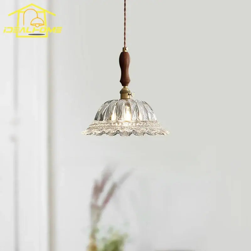 French ins walnut brass glass pendant lights kitchen island decorbites