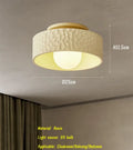 French minimalist cream ceiling light living room diffused glow