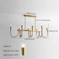 French style black and gold pendant light dining room chandelier