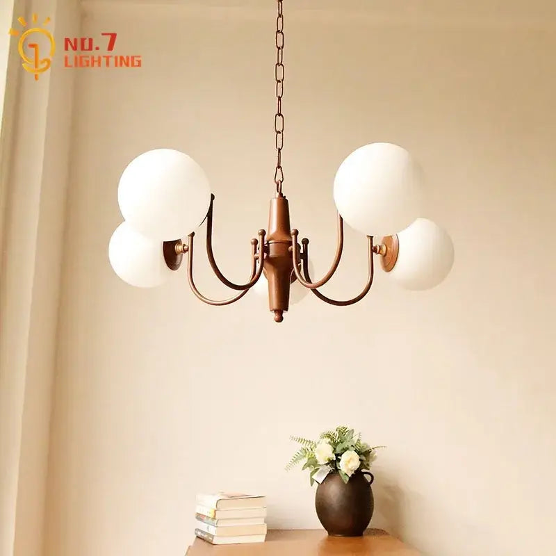 French vintage iron antique bronze pendant light kitchen chandelier