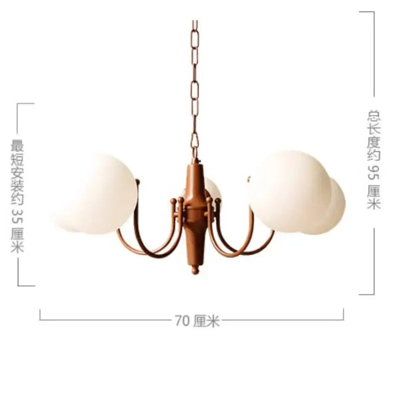 French vintage iron antique bronze pendant light kitchen chandelier