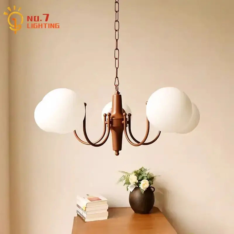French vintage iron antique bronze pendant light kitchen chandelier