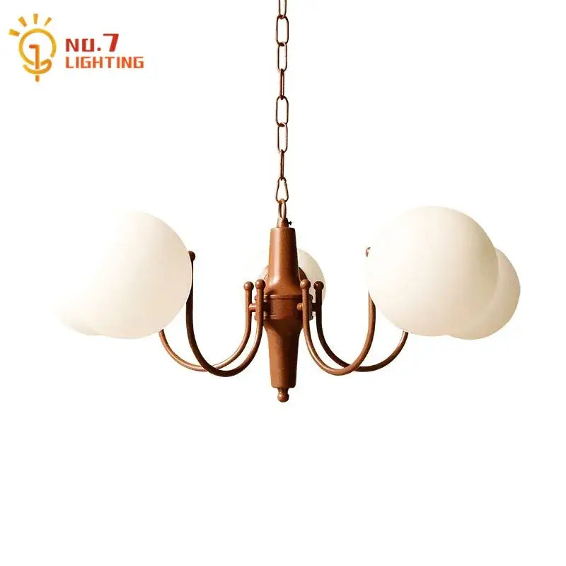French vintage iron antique bronze pendant light kitchen chandelier