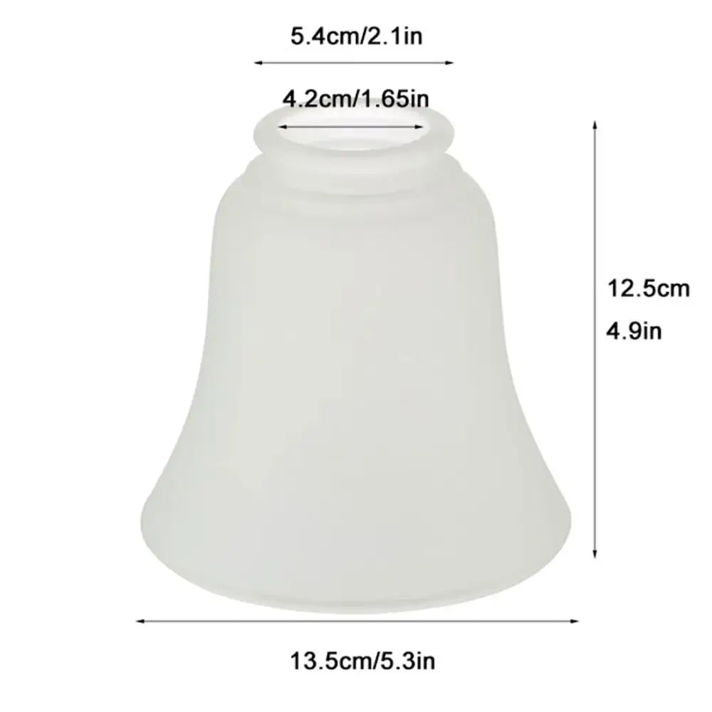 Frosted glass bell shades replacement for living room ceiling fans