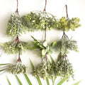 Frosted greenery berry stamen bundle for living room diy decor