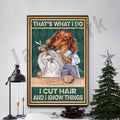 Funny jack york canvas printings set of 6 framed grooming room decor