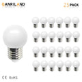 G45 white string lights outdoor garden globe led bulbs