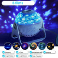 Galaxy white planetarium night light projector for bedroom kids gift