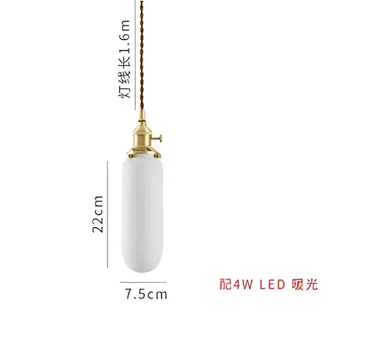 Geometric amber & cream glass pendant light for dining room