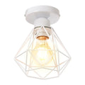 Geometric black & white iron frame pendant chandelier dining room