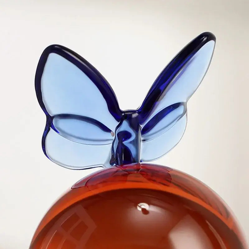 Geometric butterfly blue & pink crystal ball living room decor