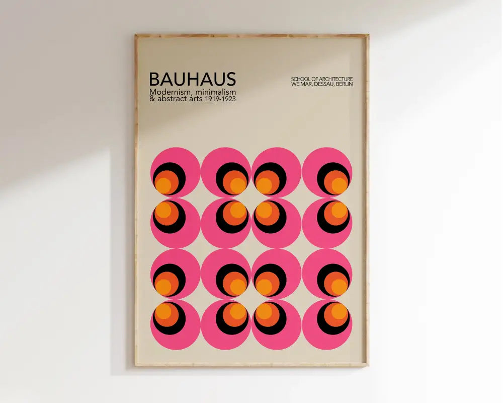 Bauhaus black & white geometric canvas prints living room wall art