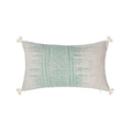 Geometric mosaic cotton crochet tassel cushion cover living room