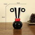 Geometric stripes black & white ceramic vase living room decor