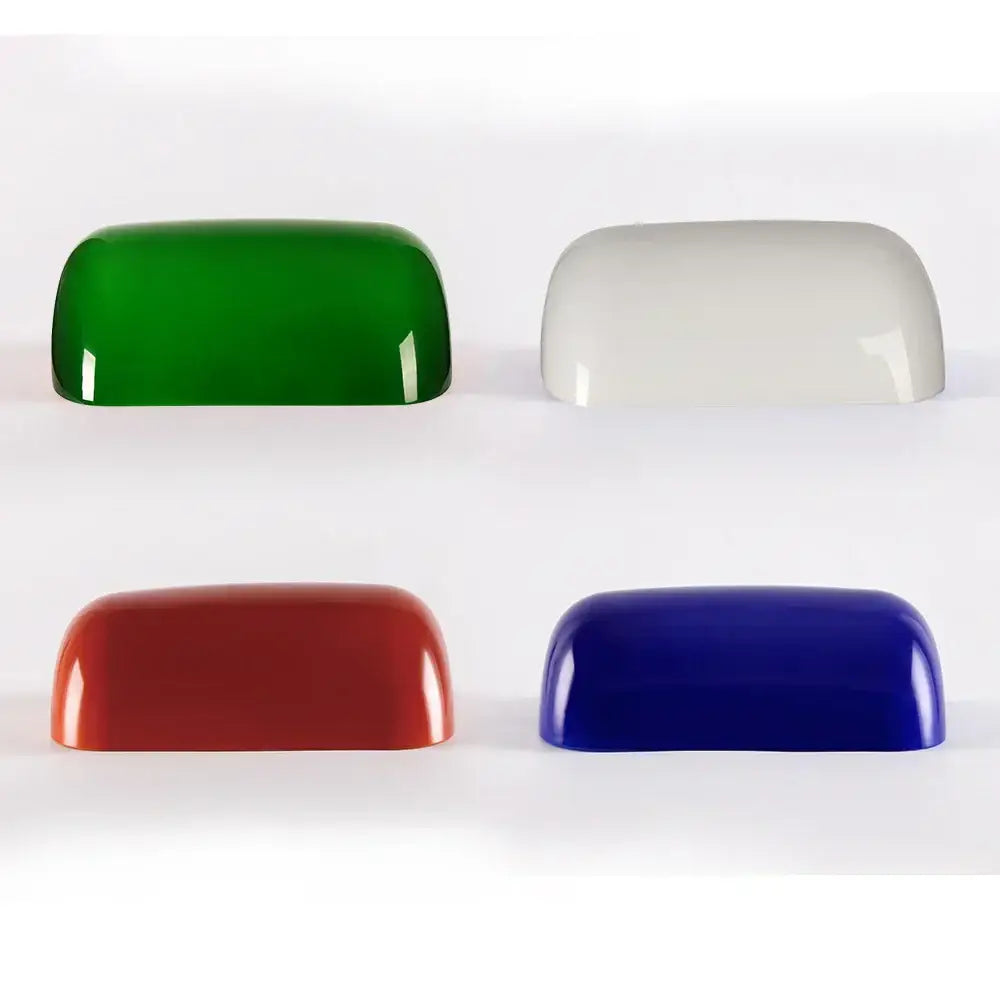 Glass banker lamp shade for desk or office 4 colors