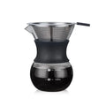 Glass coffee pot with stainless steel filter kitchen pour over carafe