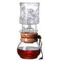 Glass cold brew coffee maker with leather strap kitchen brewer