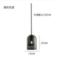Glass led chandelier three light pendant for dining room