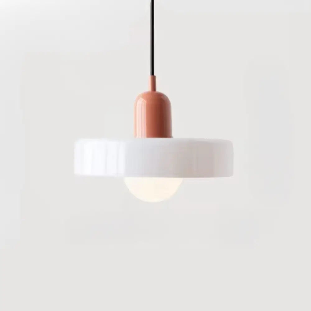 Bauhaus yellow & olive green glass pendant lighting kitchen set