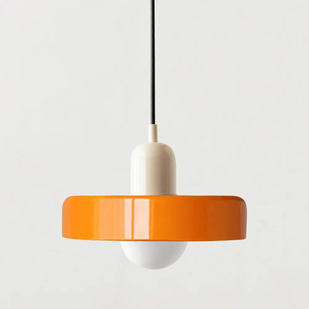 Bauhaus yellow & olive green glass pendant lighting kitchen set