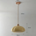 Glossy orange ceramic pumpkin chandelier for bedroom lighting