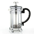 Gold and silver french press with black handle – kitchen teaware