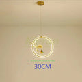 Gold bird led chandelier floral pendant light for dining room