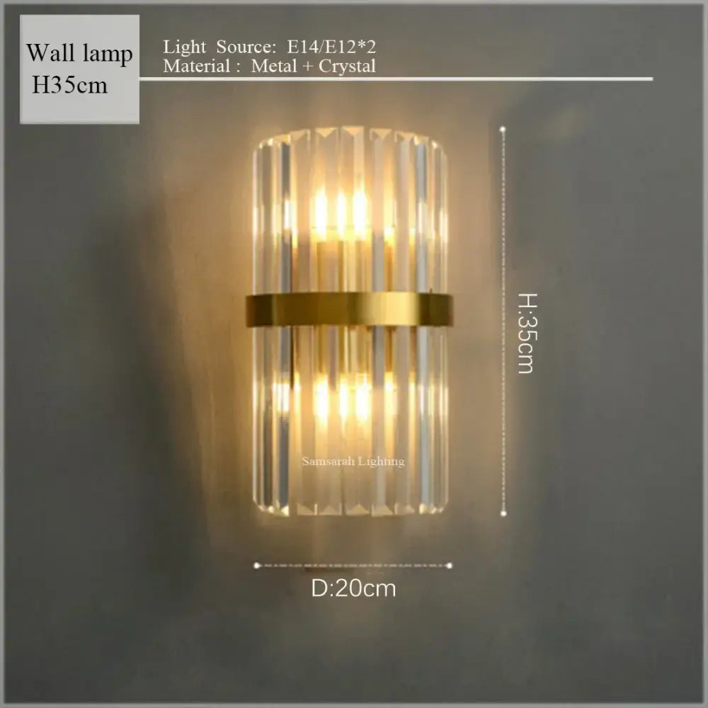 Gold crystal led oval chandelier dining room pendant light