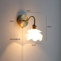 Gold fluted glass wall sconce – bedroom articulated wall lamp