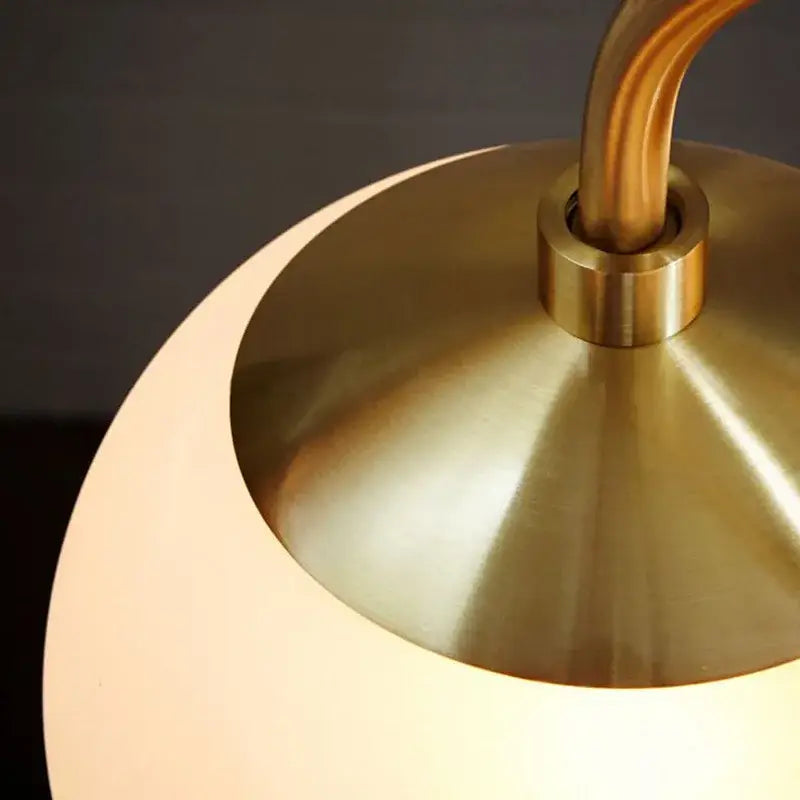 Gold frosted glass ball led pendant chandelier for kitchen lighting